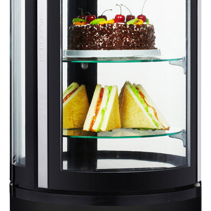Saro Kuchenvitrine - schwarz Modell MATILDE 71 L