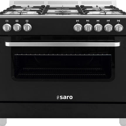 Saro Multifunktionsherd Gas/Elektro Modell TS95C61LNE schwarz 2.7 kW