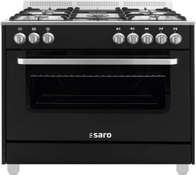 Saro Multifunktionsherd Gas/Elektro Modell TS95C61LNE schwarz 2.7 kW