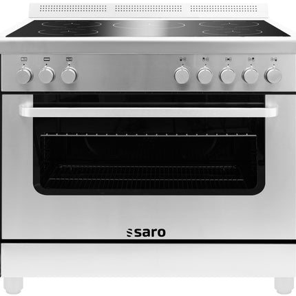 Saro Induktionsherd + Elektrobackofen Modell TS95IND61X silber 10.9 kW