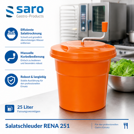 Saro Salatschleuder Modell RENA 251 - Produktinformationen und Vorteile 1