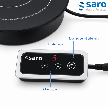 Saro Einbau-Induktionsplatte Modell EVA - Produktinformationen und Vorteile 1