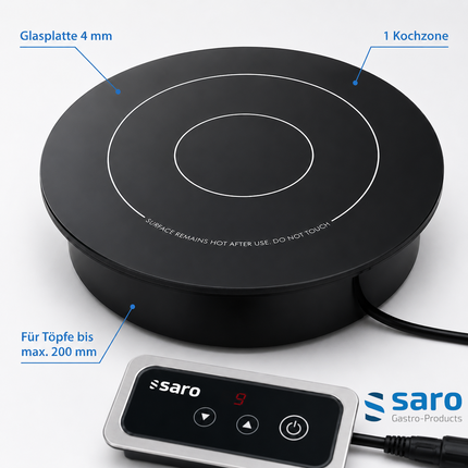 Saro Einbau-Induktionsplatte Modell EVA - Produktinformationen und Vorteile 2