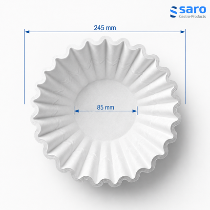 Saro Korbfilterpapier für Kaffeemaschinen. gebleicht - Produktinformationen und Vorteile 2