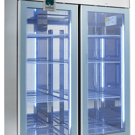 NordCap Glastürkühlschrank KU 1402-G PREMIUM für GN 2/1