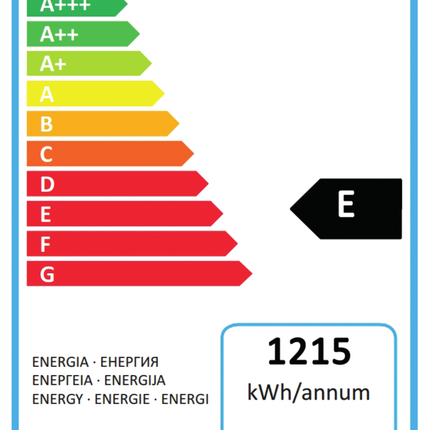 NordCap COOL-LINE Glastürkühlschrank KU 702-G BASE für GN 2/1 – Energielabel