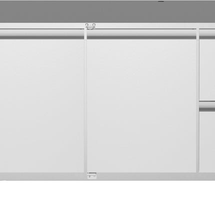 NordCap Kühltisch CLM 650 3-7011 mit 2 Volltüren und 2 Halbschubladen für GN 1/1