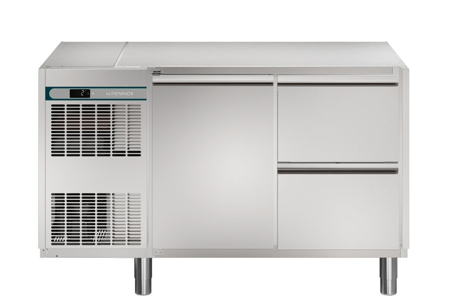 NordCap Kühltisch CRIO HPM 2-7011 mit 1 Tür und 2 Schubladen 1/2 für GN 1/1