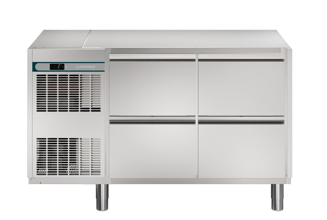 NordCap Kühltisch CRIO HPM 2-7031 mit 4 Schubladen 1/2 für GN 1/1
