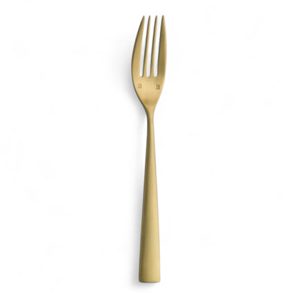 12 Stück Hepp Kuchengabel 4-z.ACCENT PVD Gold geb.