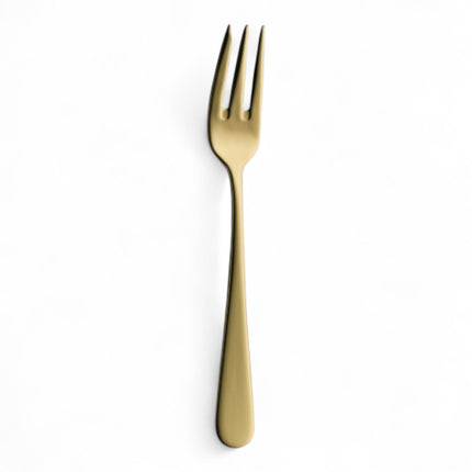 12 Stück Hepp Kuchengabel 3-z. CARLTON PVD Gold