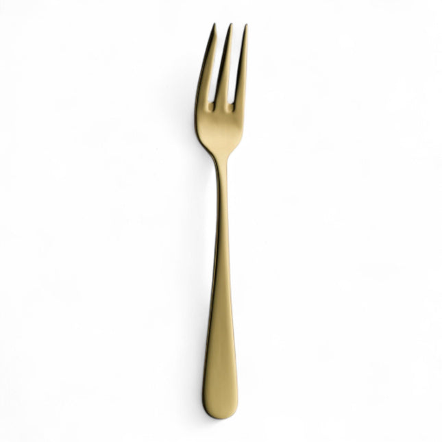 12 Stück Hepp Kuchengabel 3-z. CARLTON PVD Gold