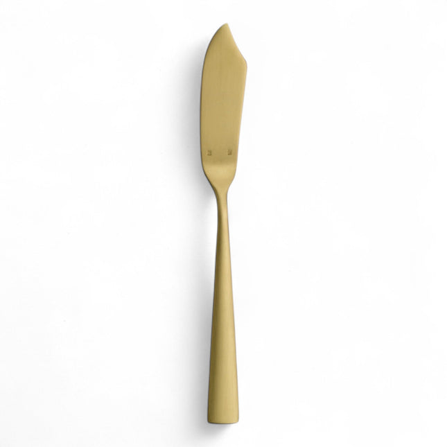 12 Stück Hepp Fischmesser ACCENT PVD Gold geb.