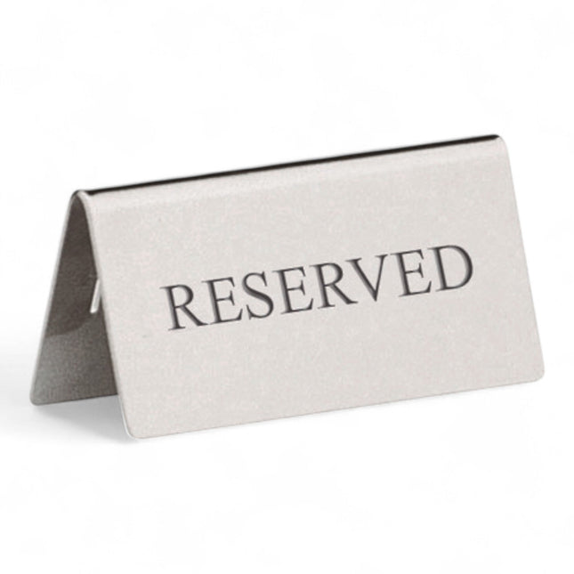 1 Stück Hepp Reservierschild versilbert, englisch
