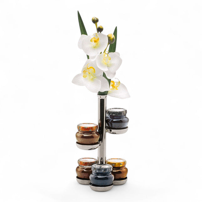 1 Stück Hepp Ständ.f.Konfit.glas vers. 5tlg. mit Vase