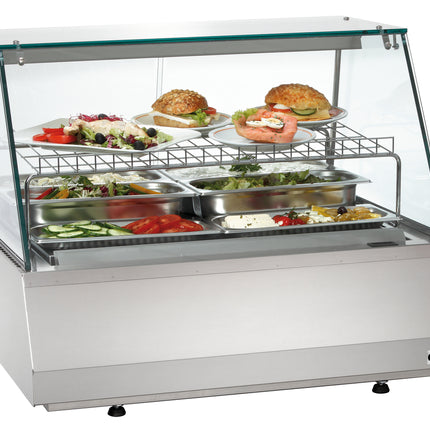 Kalte Theke 2/1 GN, Kantglas