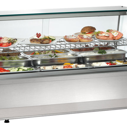 Kalte Theke 3/1 GN, Kantglas