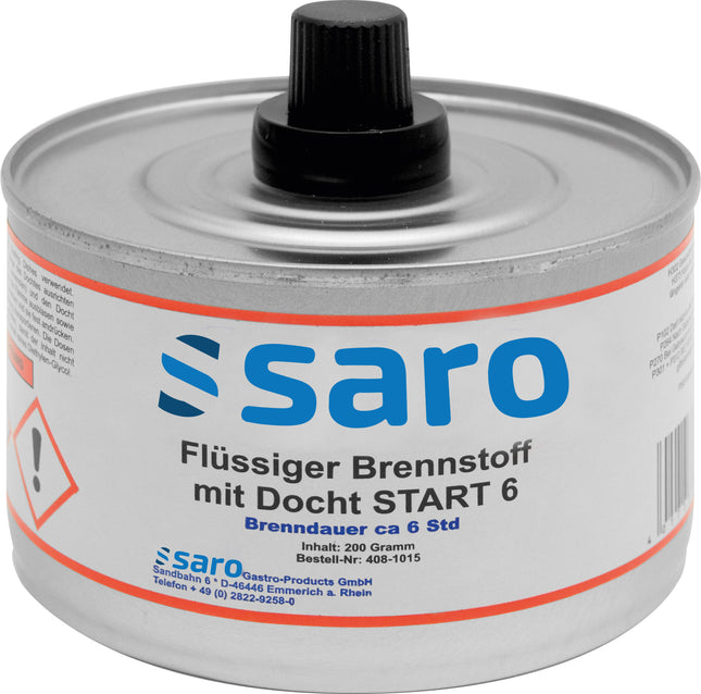 Saro Flüssiger Brennstoff m. Docht VPE 24Dosen Modell START 6