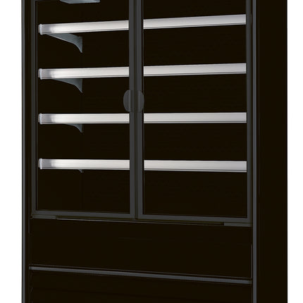 NordCap Wandkühlregal ALASKA 100 SLIM ENERGY DR BLACK