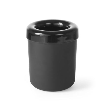 HENDI Tischabfalleimer oder Besteckhalter – Schwarz – Ø 130 × H 160 mm – Produktansicht