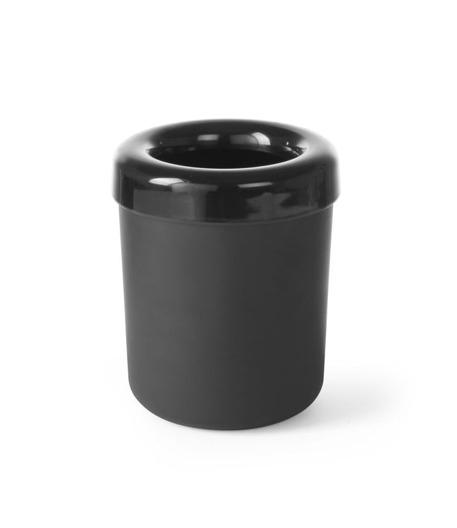 HENDI Tischabfalleimer oder Besteckhalter – Schwarz – Ø 130 × H 160 mm – Produktansicht