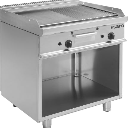 Saro Gas-Griddleplatte mit offenem Unterbau Modell E7/KTG2BAM