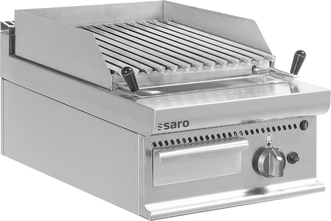 Saro Gas-Lavasteingrill Tischmodell E7/BS1BB Edelstahl