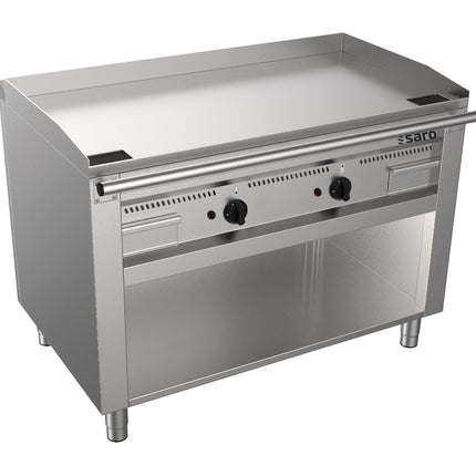 Saro Gas-Teppanyakigrill offenem Unterbau Modell TEB2/120 G Edelstahl