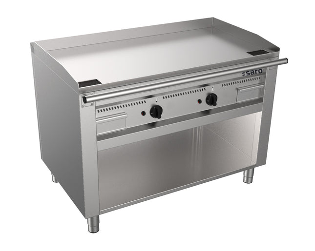 Saro Gas-Teppanyakigrill offenem Unterbau Modell TEB2/120 G Edelstahl