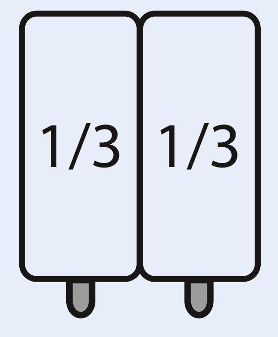 Saro E7/CPCEXC Nudelkorb-Set: 2 x 1/3 GN
