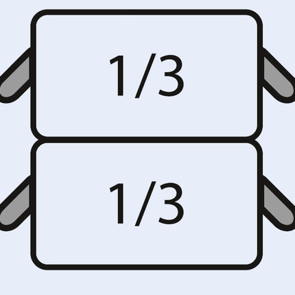Saro E7/CPCEXE Nudelkorb-Set: 2 x 1/3 GN
