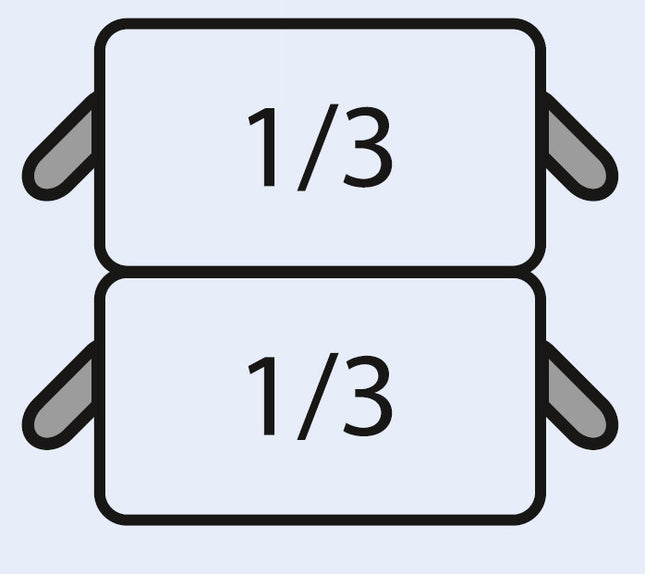 Saro E7/CPCEXE Nudelkorb-Set: 2 x 1/3 GN