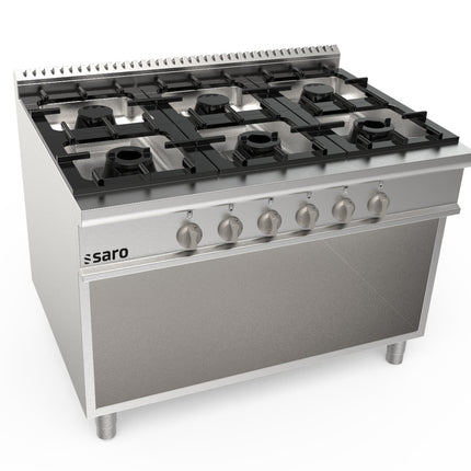 Saro Gasherd offener Unterbau 6 Brenner Modell LQ / CUG6BA