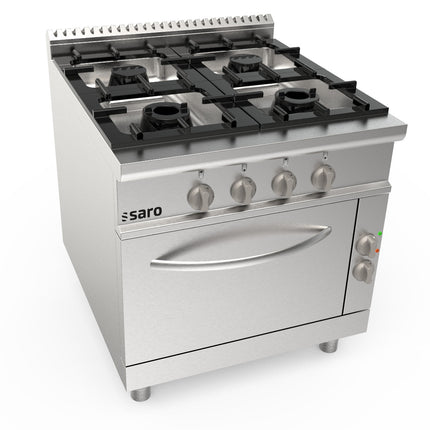 Saro Gasherd + Elektroofen 4 Brenner Modell LQ / CUG4NE 5.5 kW