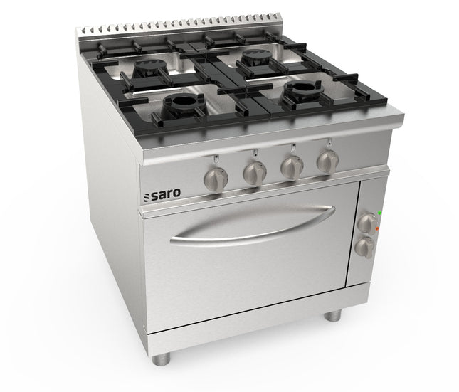 Saro Gasherd + Elektroofen 4 Brenner Modell LQ / CUG4NE 5.5 kW