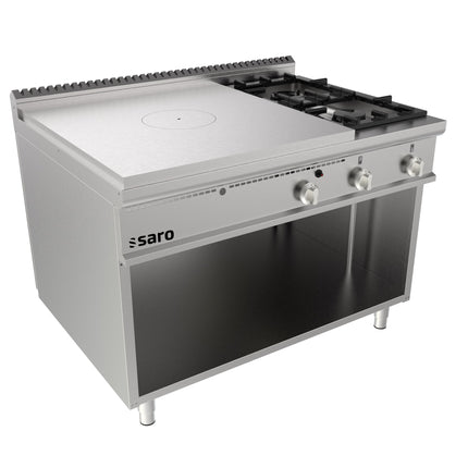 Saro Glühplattenherd offener Unterbau + 2 Brenner Modell LQ / TPG6BA