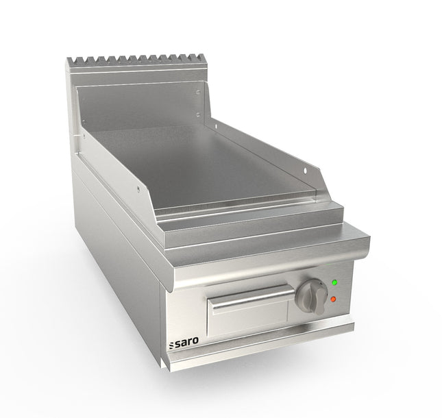 Saro Elektrogriddleplatte 400 mm breit Tisch glatt Modell LQ / FTE2BBLK 6 kW