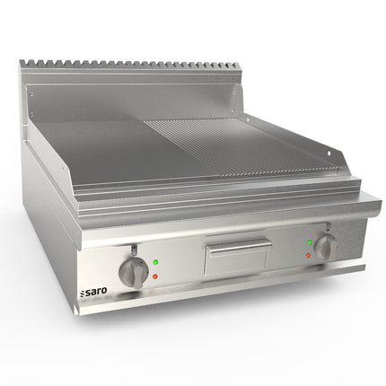 Saro Elektrogriddleplatte 800 mm breit Tisch 1/2+ 1/2 Modell LQ / FTE4BBM 12 kW