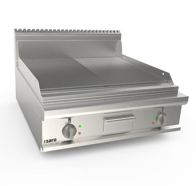 Saro Elektrogriddleplatte 800 mm breit Tisch 1/2+ 1/2 Modell LQ / FTE4BBM 12 kW