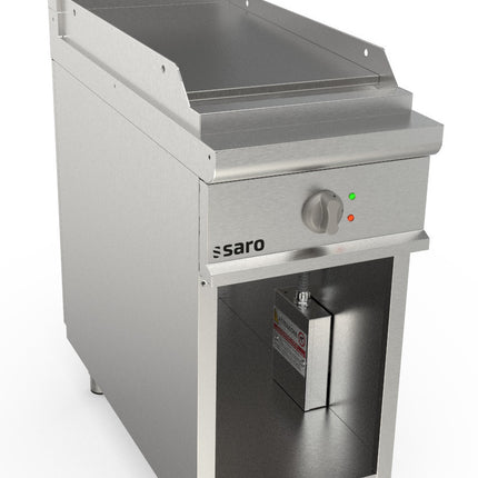 Saro Elektrogriddleplatte 400 mm breit Stand glatt Modell LQ / FTE2BAL 6 kW
