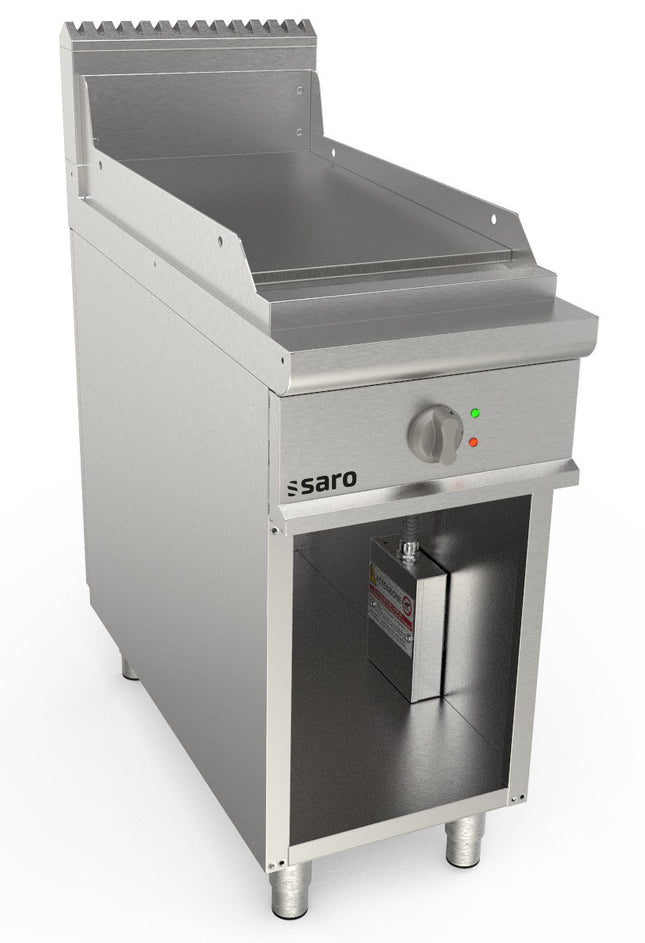 Saro Elektrogriddleplatte 400 mm breit Stand glatt Modell LQ / FTE2BAL 6 kW