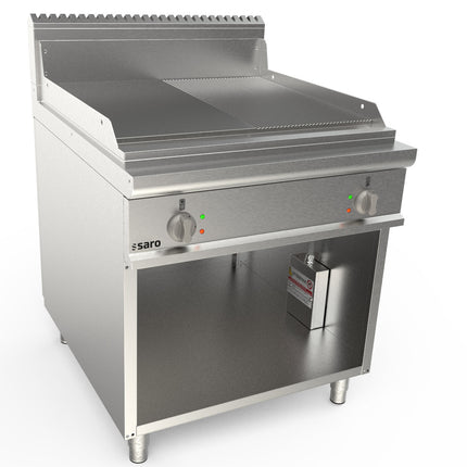 Saro Elektrogriddleplatte 800 mm breit Stand 1/2+ 1/2 Modell LQ / FTG4BAM 12 kW