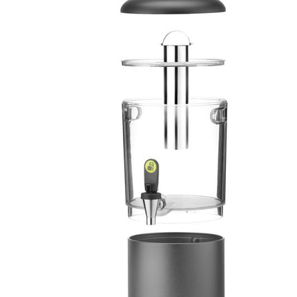 HENDI Saftspender UNIQ – designed by Robert Bronwasser – 4 l – Schwarz – 315 × 211 × 431 mm – weitere Produktansicht