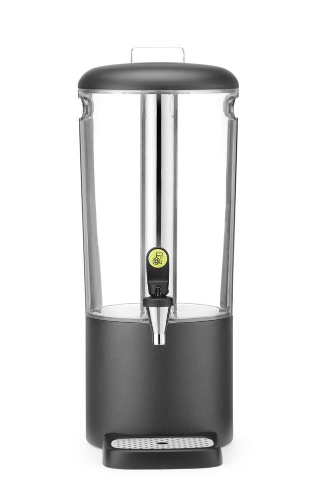 HENDI Saftspender UNIQ – designed by Robert Bronwasser – 8 l – Schwarz – 318 × 216 × 532 mm – Produktansicht