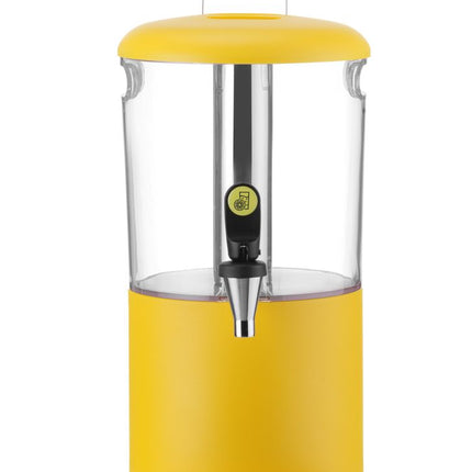 HENDI Saftspender UNIQ – designed by Robert Bronwasser – 4 l – Gelb – 315 × 211 × 431 mm – Produktansicht
