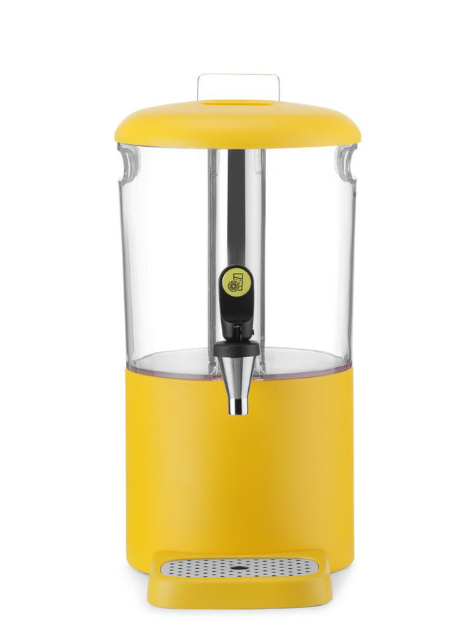 HENDI Saftspender UNIQ – designed by Robert Bronwasser – 4 l – Gelb – 315 × 211 × 431 mm – Produktansicht