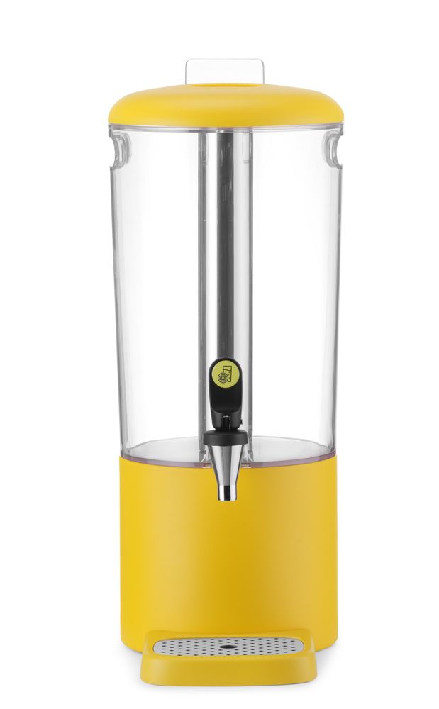 HENDI Saftspender UNIQ – designed by Robert Bronwasser – 8 l – Gelb – 318 × 216 × 532 mm – Produktansicht