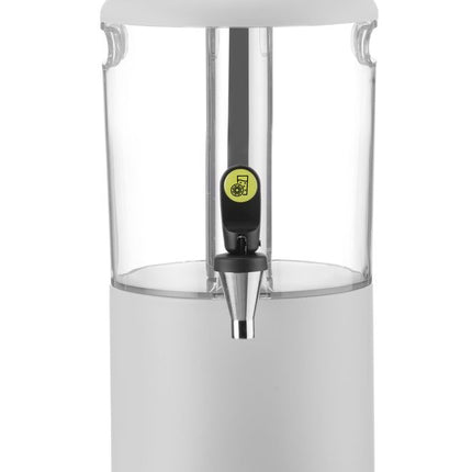 HENDI Saftspender UNIQ – designed by Robert Bronwasser – 4 l – Weiß – 315 × 211 × 431 mm – Produktansicht