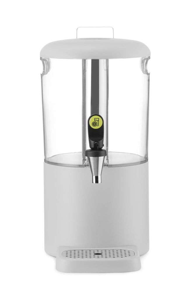 HENDI Saftspender UNIQ – designed by Robert Bronwasser – 4 l – Weiß – 315 × 211 × 431 mm – Produktansicht