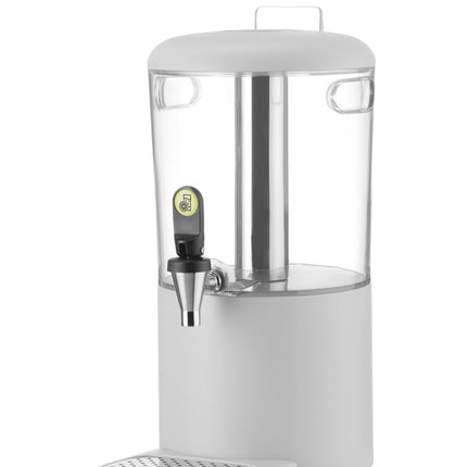 HENDI Saftspender UNIQ – designed by Robert Bronwasser – 4 l – Weiß – 315 × 211 × 431 mm – weitere Produktansicht